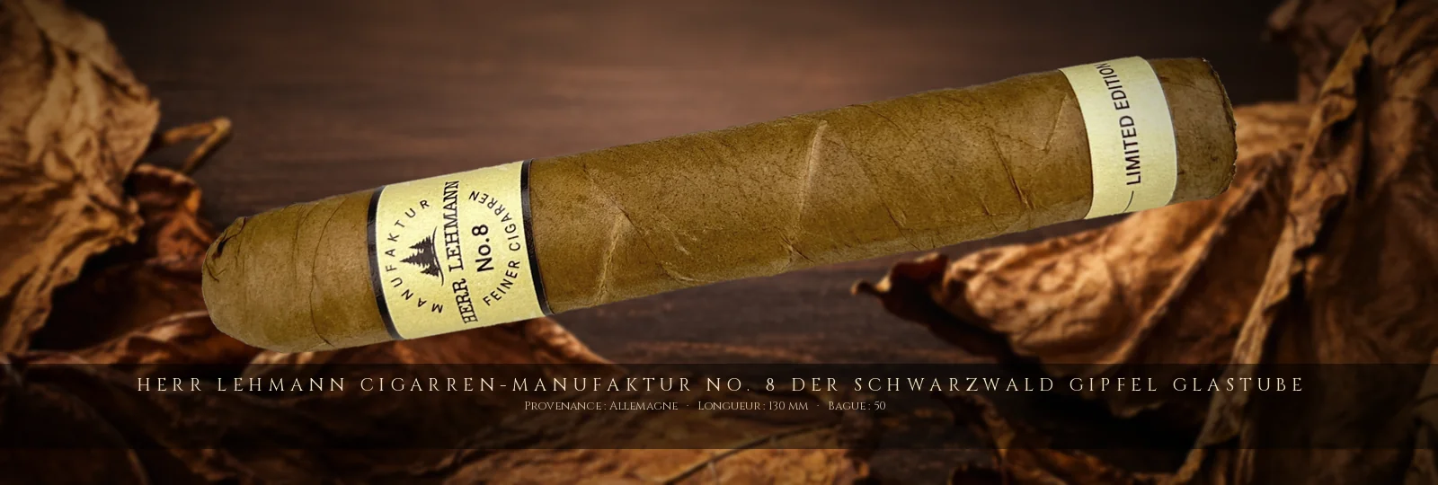 Herr Lehmann Cigarren-Manufaktur No. 8 Der Schwarzwald Gipfel Glastube — Herr Lehmann — Allemagne