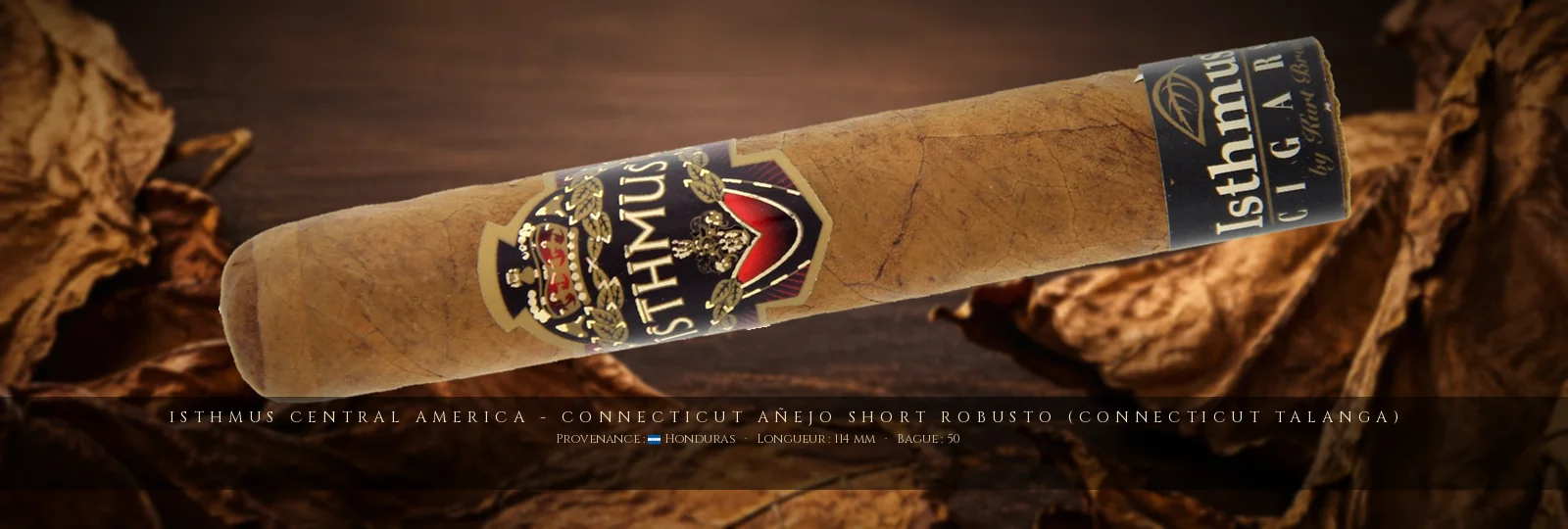 Isthmus Central America - Connecticut Añejo Short Robusto (Connecticut Talanga)