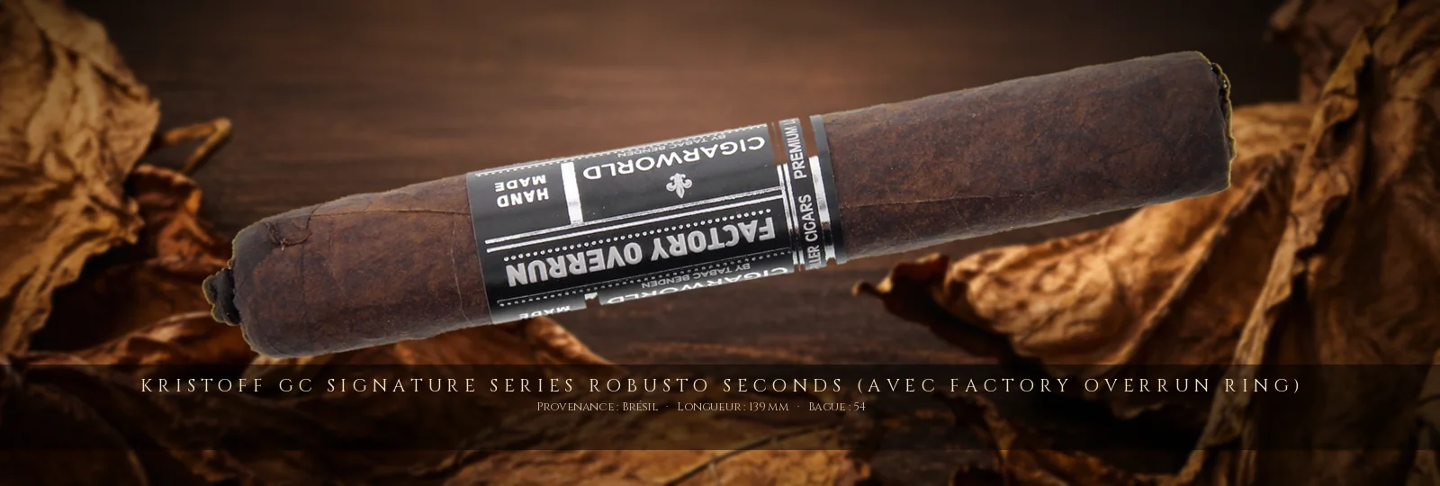 Kristoff GC Signature Series Robusto SECONDS (avec Factory Overrun Ring)