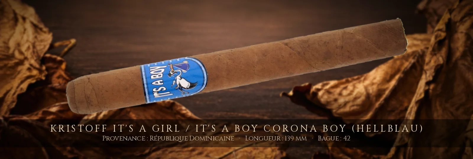 Kristoff It's a Girl / It's a Boy Corona Boy (hellblau) — Kristoff — République Dominicaine