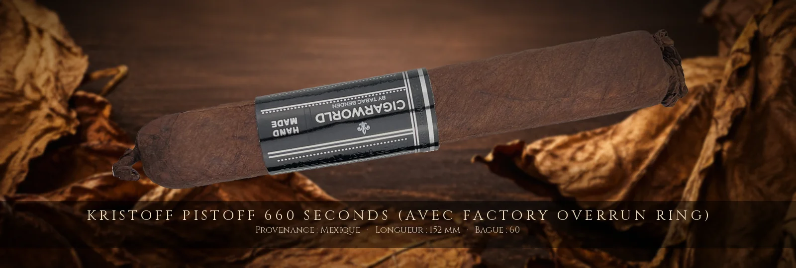 Kristoff Pistoff 660 SECONDS (avec Factory Overrun Ring) — Kristoff — Mexique