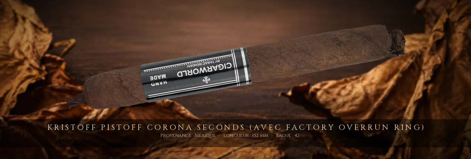 Kristoff Pistoff Corona SECONDS (avec Factory Overrun Ring) — Kristoff — Mexique