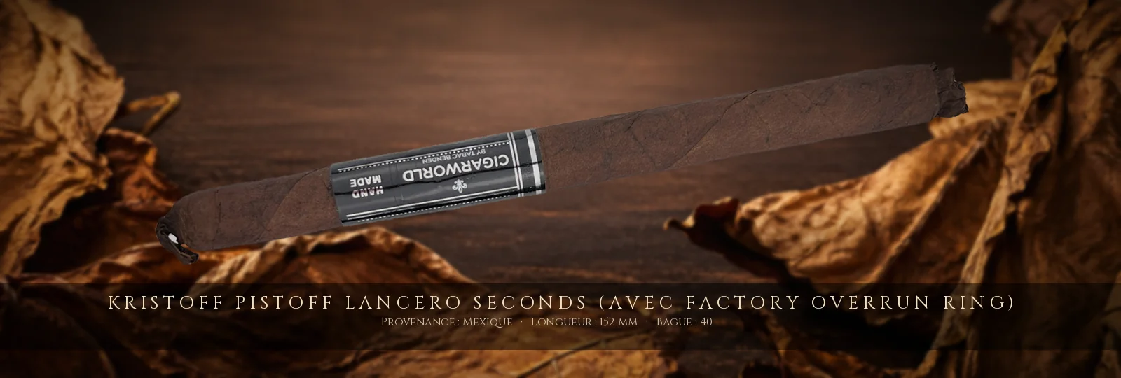 Kristoff Pistoff Lancero SECONDS (avec Factory Overrun Ring) — Kristoff — Mexique