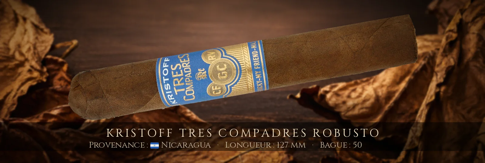 Kristoff Tres Compadres Robusto — Kristoff — Nicaragua