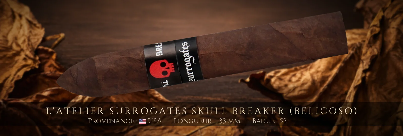 L'Atelier Surrogates Skull Breaker (Belicoso) — L'Atelier — USA