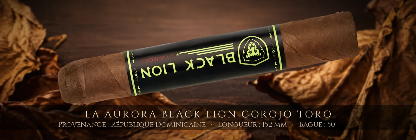 La Aurora Black Lion Corojo Toro — La Aurora — République Dominicaine