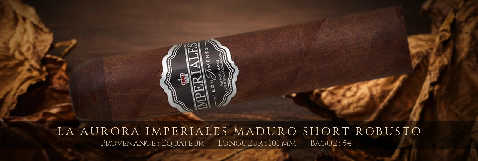 La Aurora Imperiales Maduro Short Robusto — La Aurora — Équateur