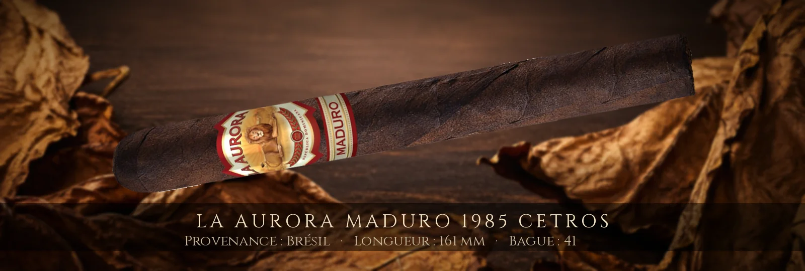 La Aurora Maduro 1985 Cetros — La Aurora — Brésil