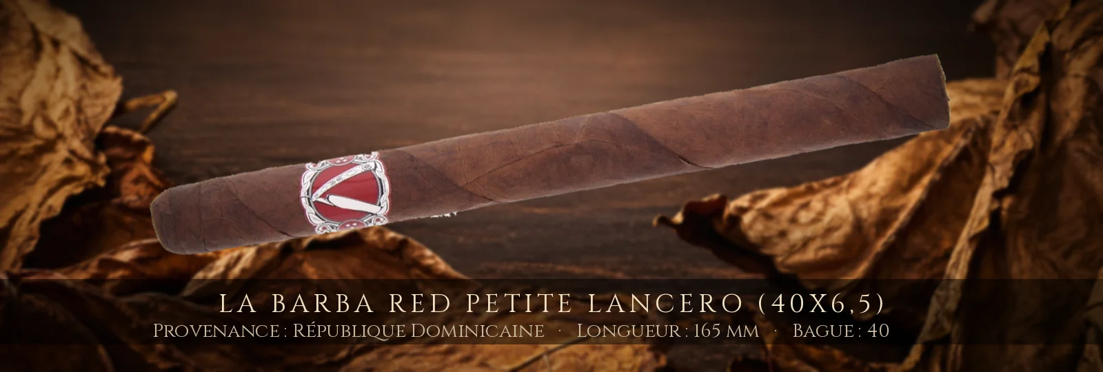 La Barba Red Petite Lancero (40x6,5) — La Barba — République Dominicaine