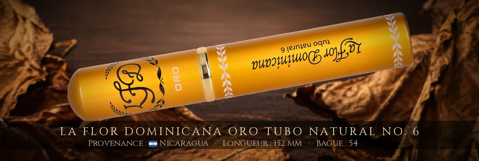 La Flor Dominicana Oro Tubo Natural No. 6 — La Flor Dominicana — Nicaragua