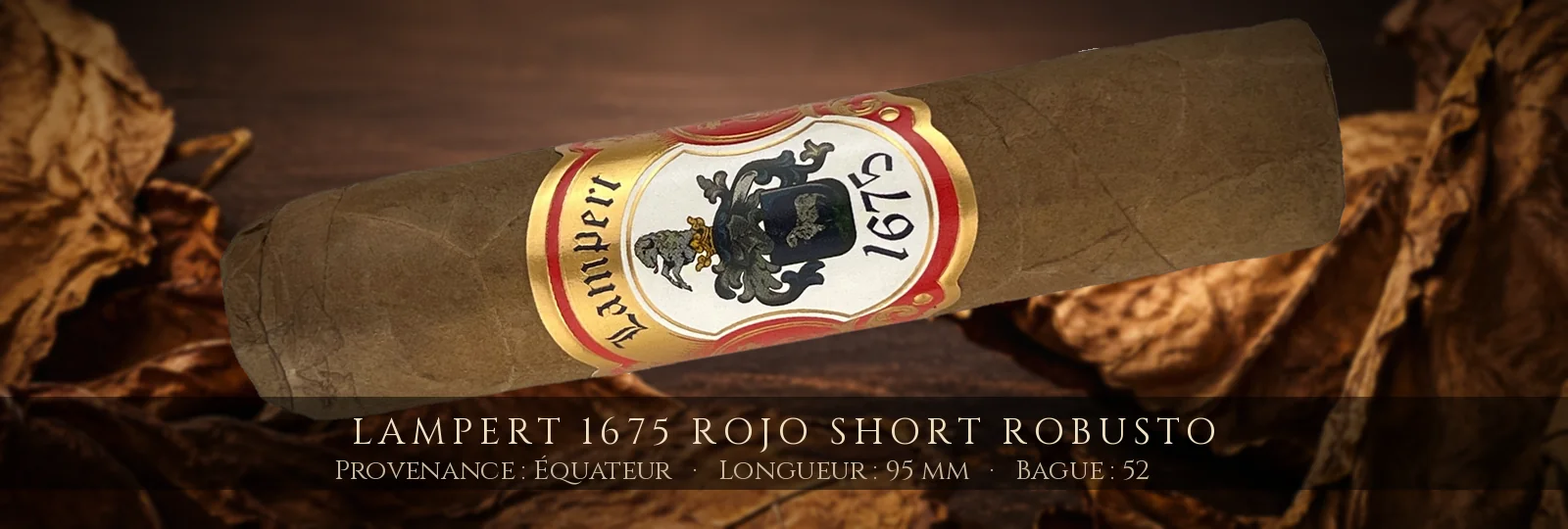 Lampert 1675 Rojo Short Robusto — Lampert — Équateur