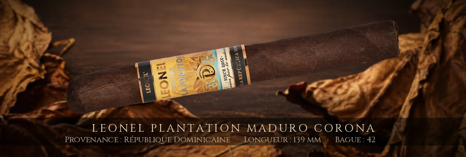 Leonel Plantation Maduro Corona — Leonel — République Dominicaine