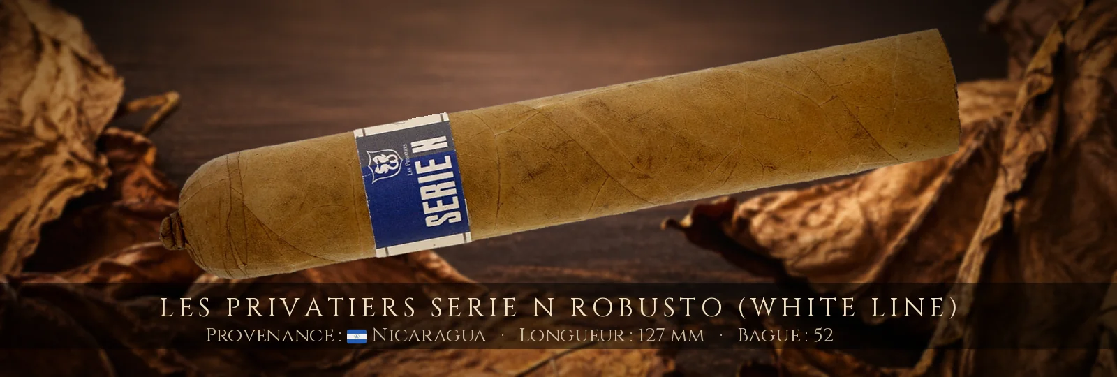 Les Privatiers Serie N Robusto (White Line) — Les Privatiers — Nicaragua
