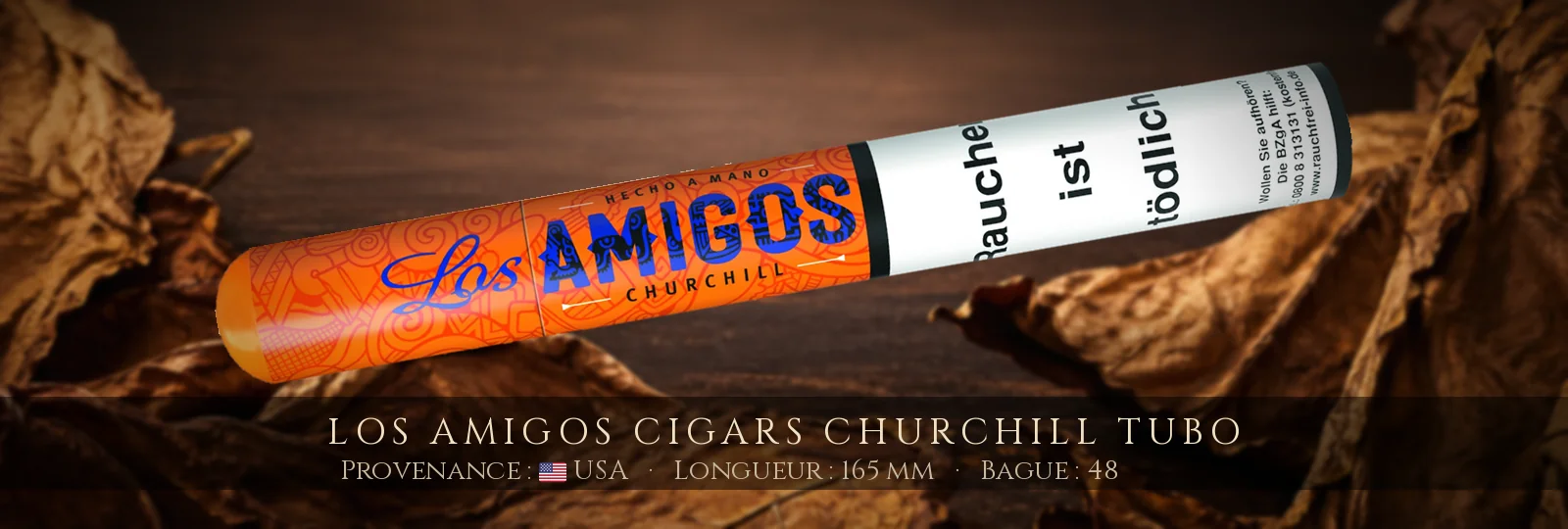 Los Amigos Cigars Churchill Tubo — Los Amigos — USA