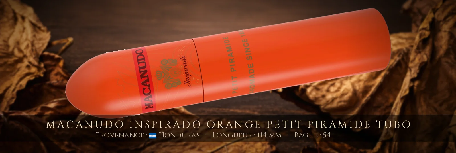 Macanudo Inspirado Orange Petit Piramide Tubo — Macanudo — Honduras