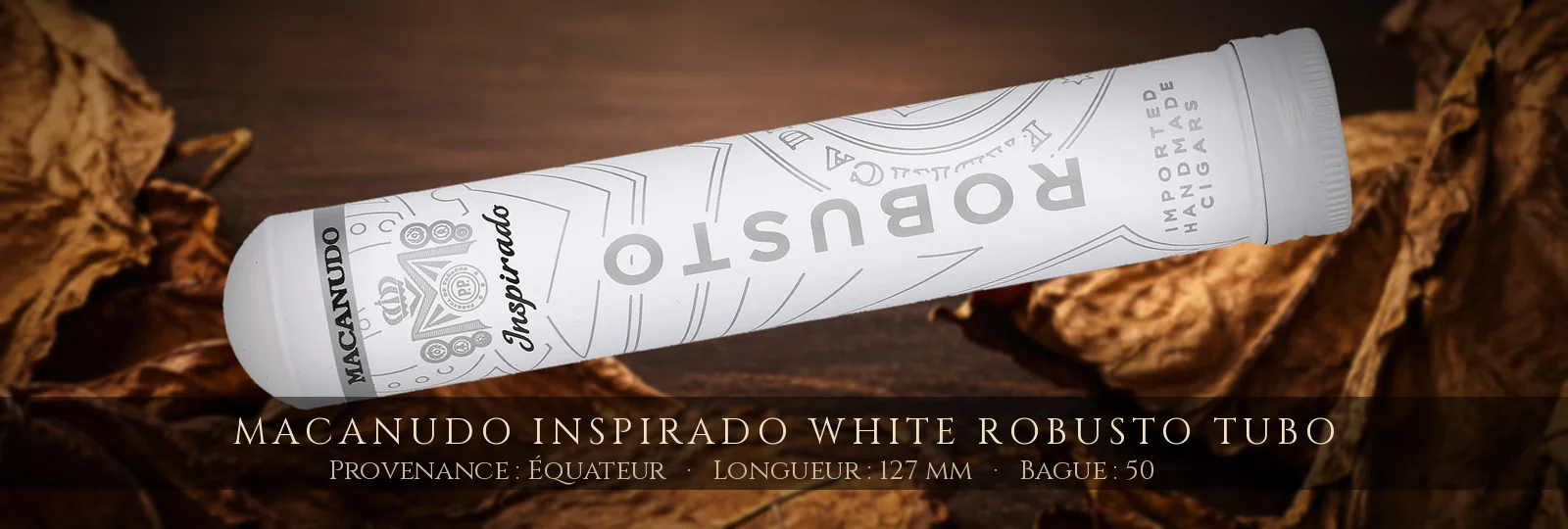 Macanudo Inspirado White Robusto Tubo — Macanudo — Équateur