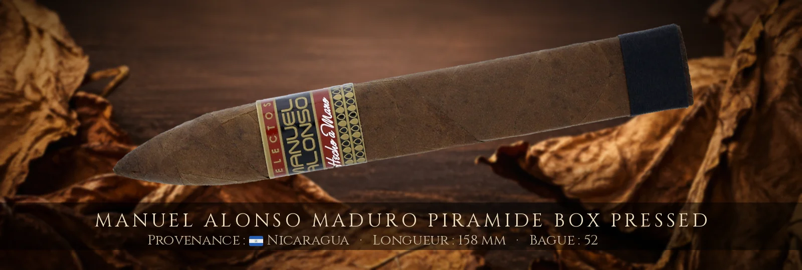 Manuel Alonso Maduro Piramide Box Pressed — Manuel Alonso — Nicaragua