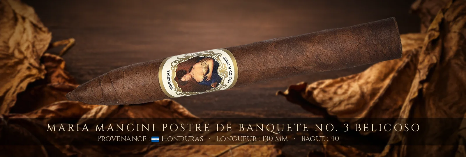 Maria Mancini Postre de Banquete No. 3 Belicoso — Maria Mancini — Honduras
