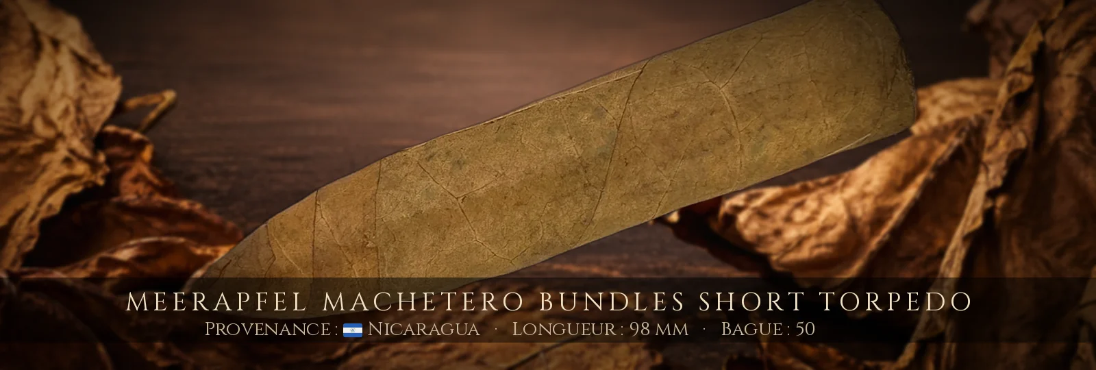 Meerapfel Machetero Bundles Short Torpedo — Meerapfel — Nicaragua