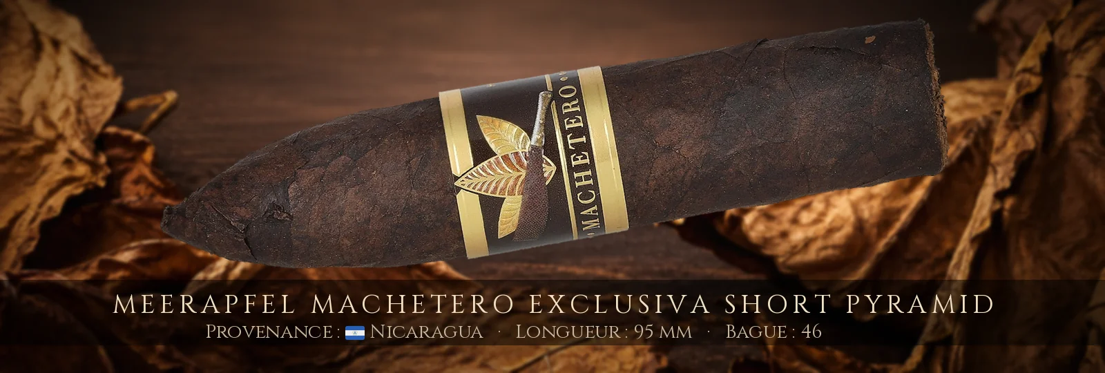 Meerapfel Machetero Exclusiva Short Pyramid — Meerapfel — Nicaragua