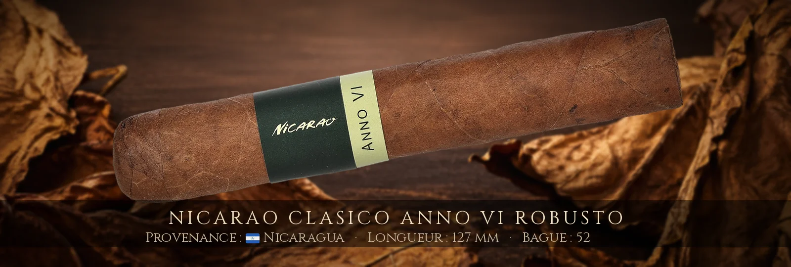 Nicarao Clasico Anno VI Robusto — Nicarao — Nicaragua