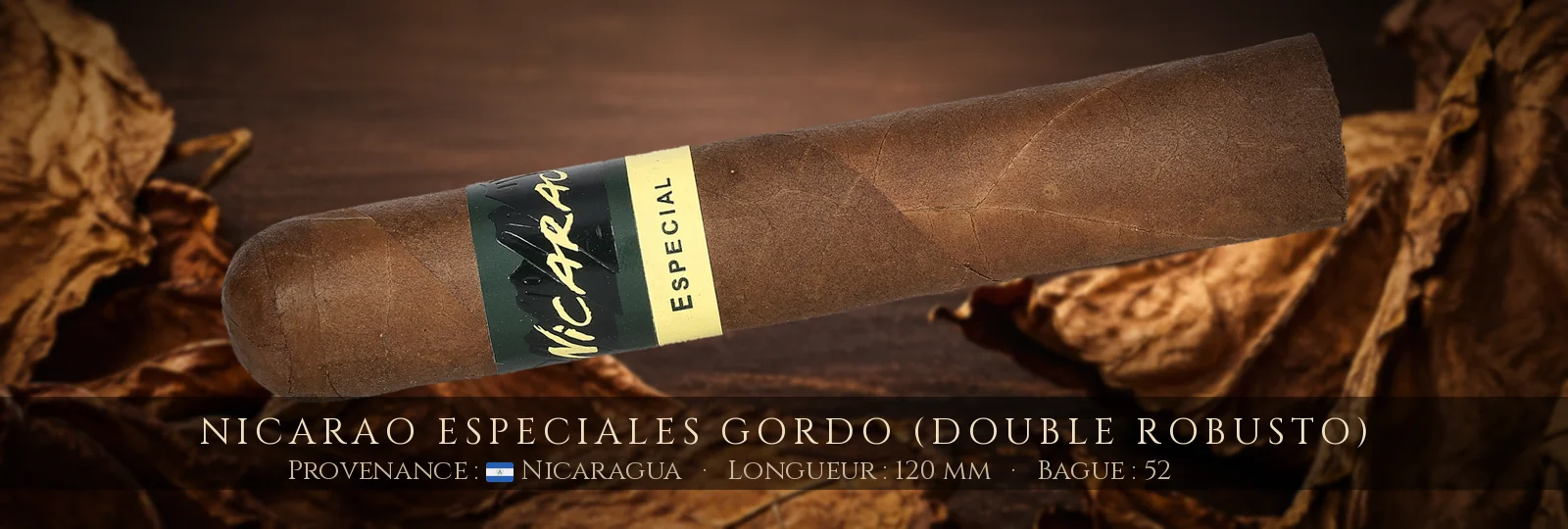 Nicarao Especiales Gordo (Double Robusto) — Nicarao — Nicaragua
