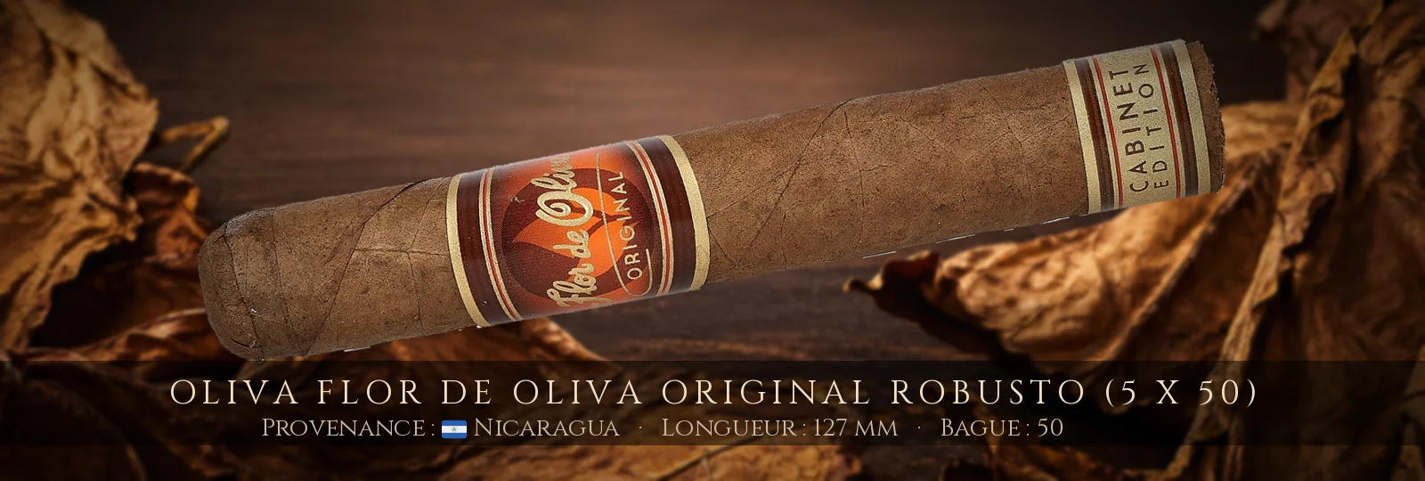 Oliva Flor de Oliva Original Robusto (5 x 50) — Oliva — Nicaragua