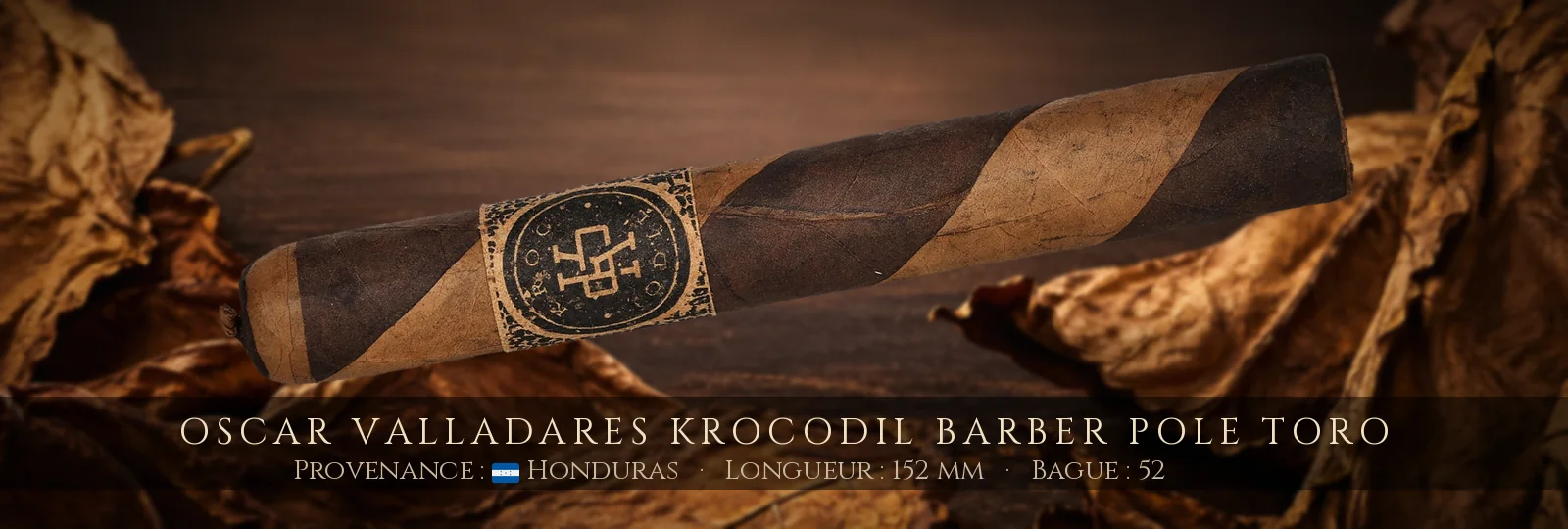 Oscar Valladares Krocodil Barber Pole Toro — Oscar Valladares — Honduras