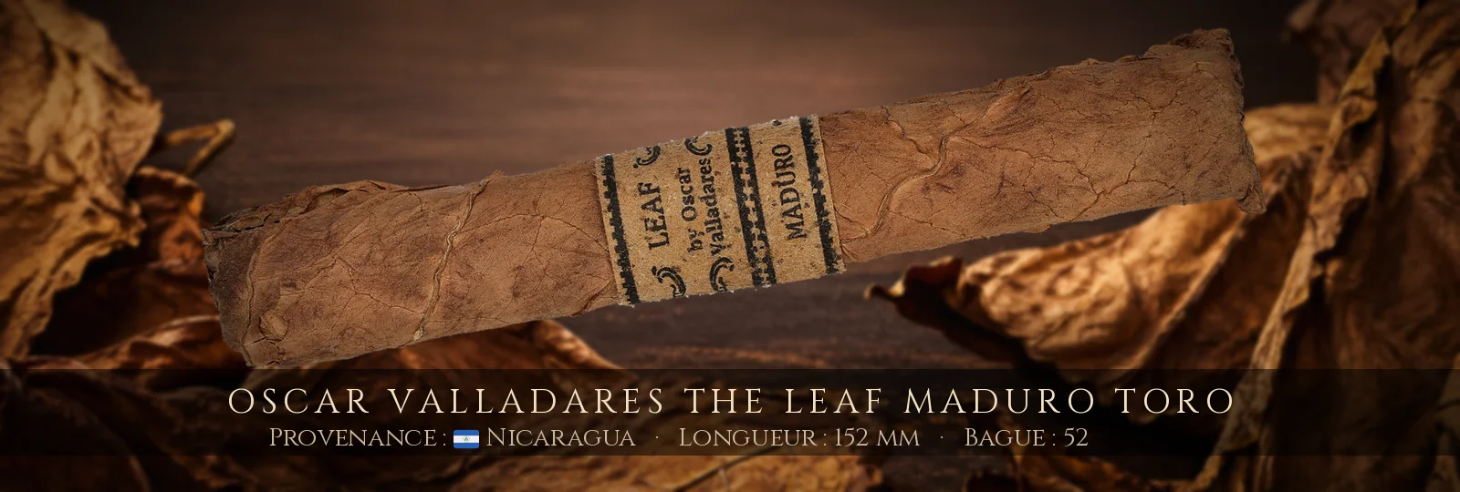 Oscar Valladares The Leaf Maduro Toro