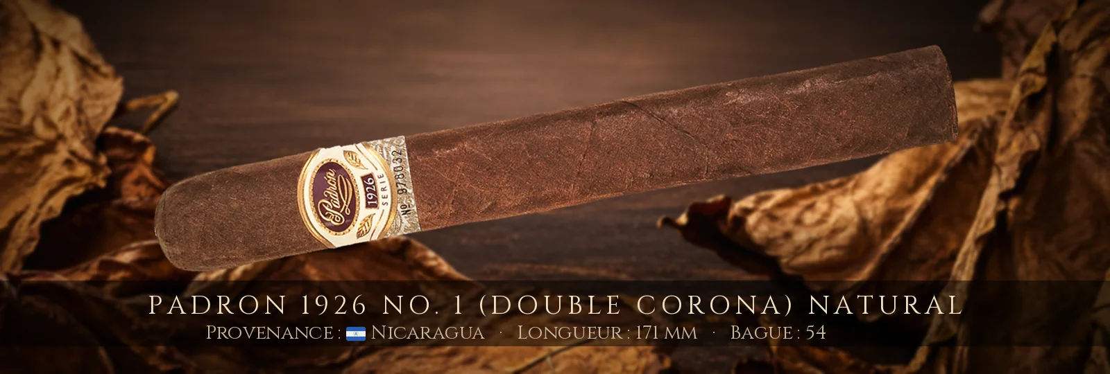 Padron 1926 No. 1 (Double Corona) NATURAL — Padron — Nicaragua