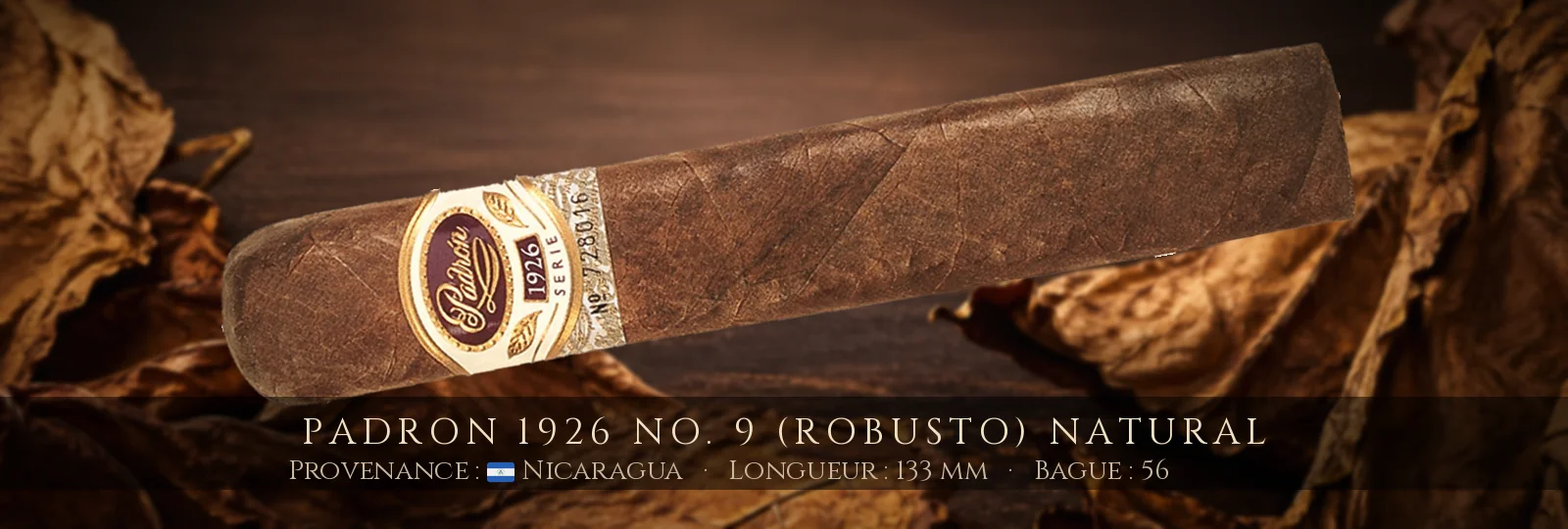 Padron 1926 No. 9 (Robusto) NATURAL — Padron — Nicaragua