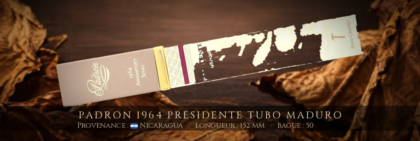 Padron 1964 Presidente Tubo MADURO — Padron — Nicaragua