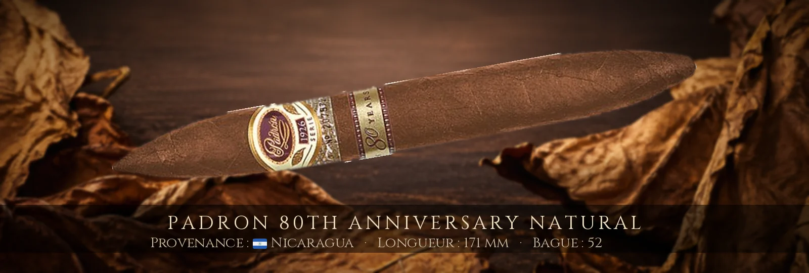 Padron 80th Anniversary Natural — Padron — Nicaragua