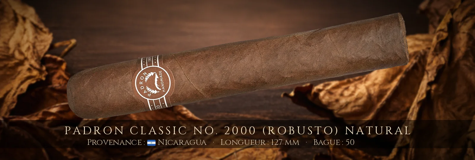 Padron Classic No. 2000 (Robusto) NATURAL — Padron — Nicaragua
