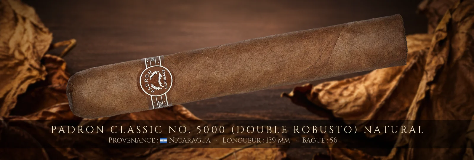 Padron Classic No. 5000 (Double Robusto) NATURAL — Padron — Nicaragua
