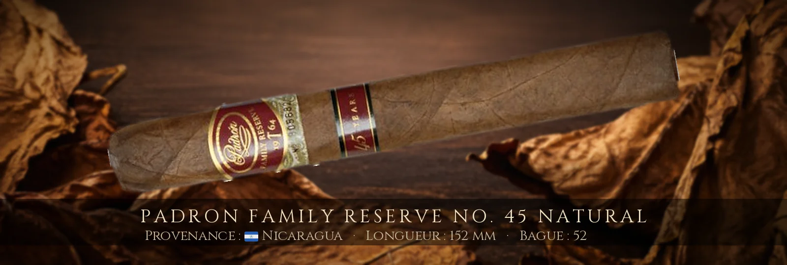 Padron Family Reserve No. 45 NATURAL — Padron — Nicaragua
