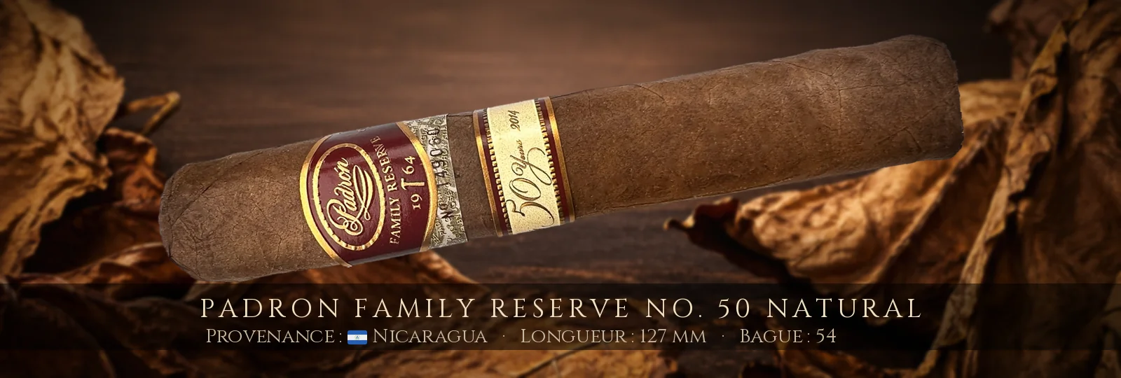 Padron Family Reserve No. 50 NATURAL — Padron — Nicaragua