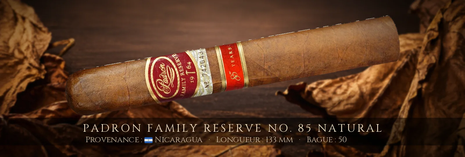 Padron Family Reserve No. 85 NATURAL — Padron — Nicaragua