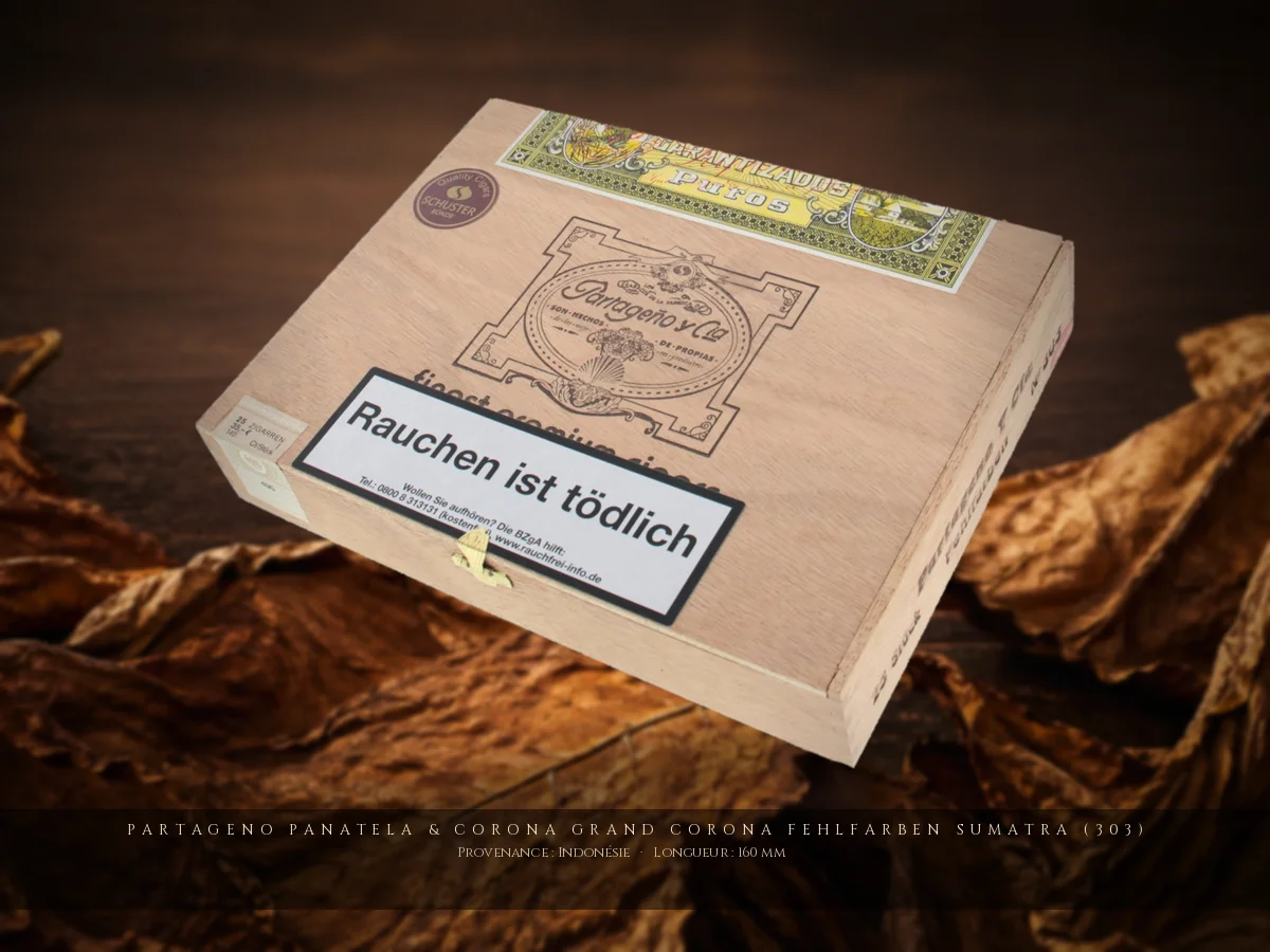Partageno Panatela & Corona Grand Corona Fehlfarben Sumatra (303) — Partageno — Indonésie