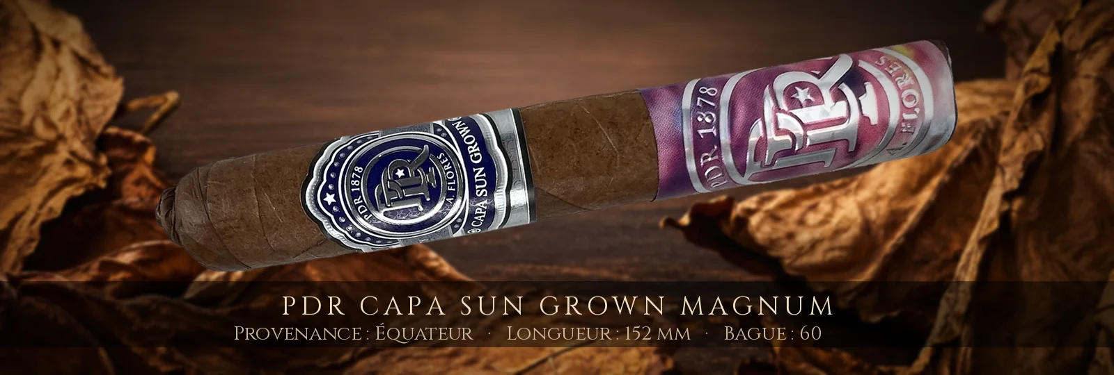 PDR Capa Sun Grown Magnum — PDR — Équateur