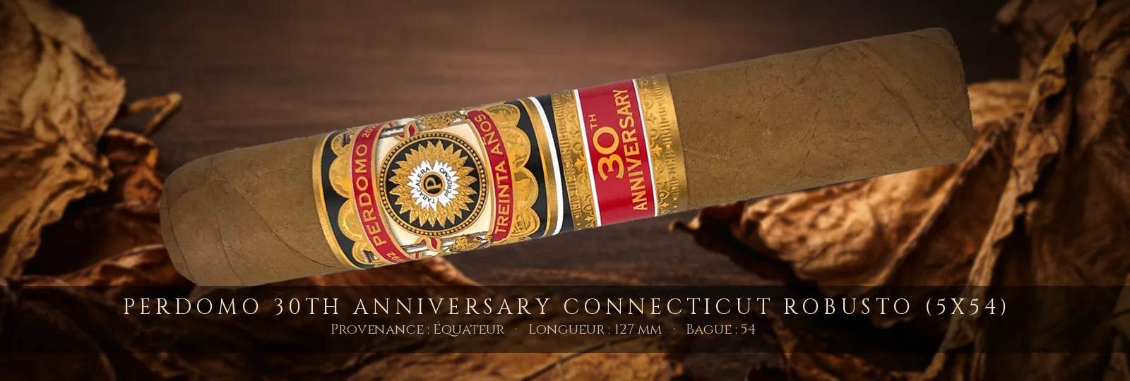 Perdomo 30th Anniversary Connecticut Robusto (5x54) — Perdomo — Équateur