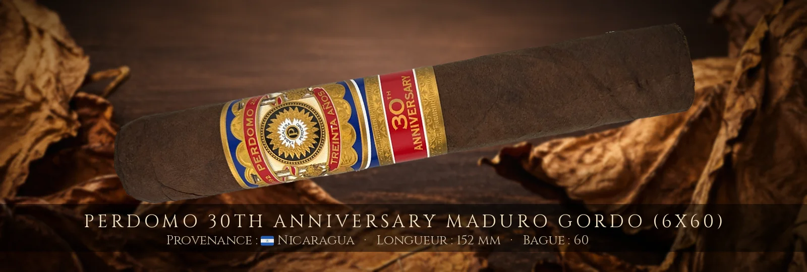 Perdomo 30th Anniversary Maduro Gordo (6x60) — Perdomo — Nicaragua