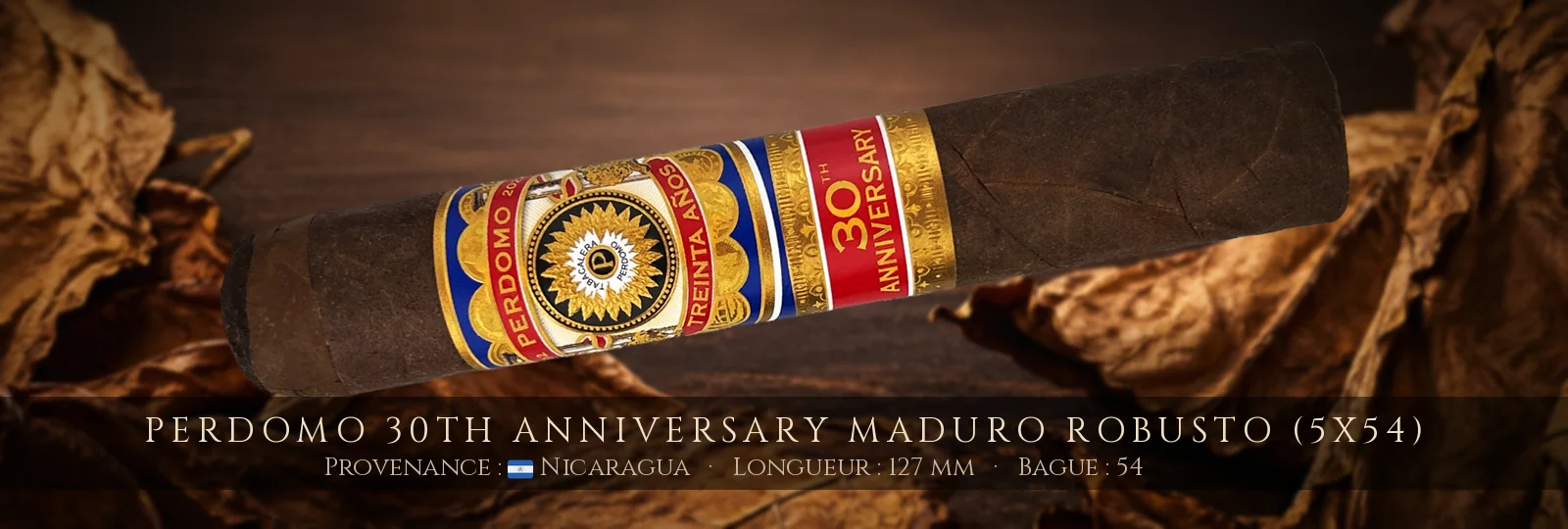 Perdomo 30th Anniversary Maduro Robusto (5x54) — Perdomo — Nicaragua