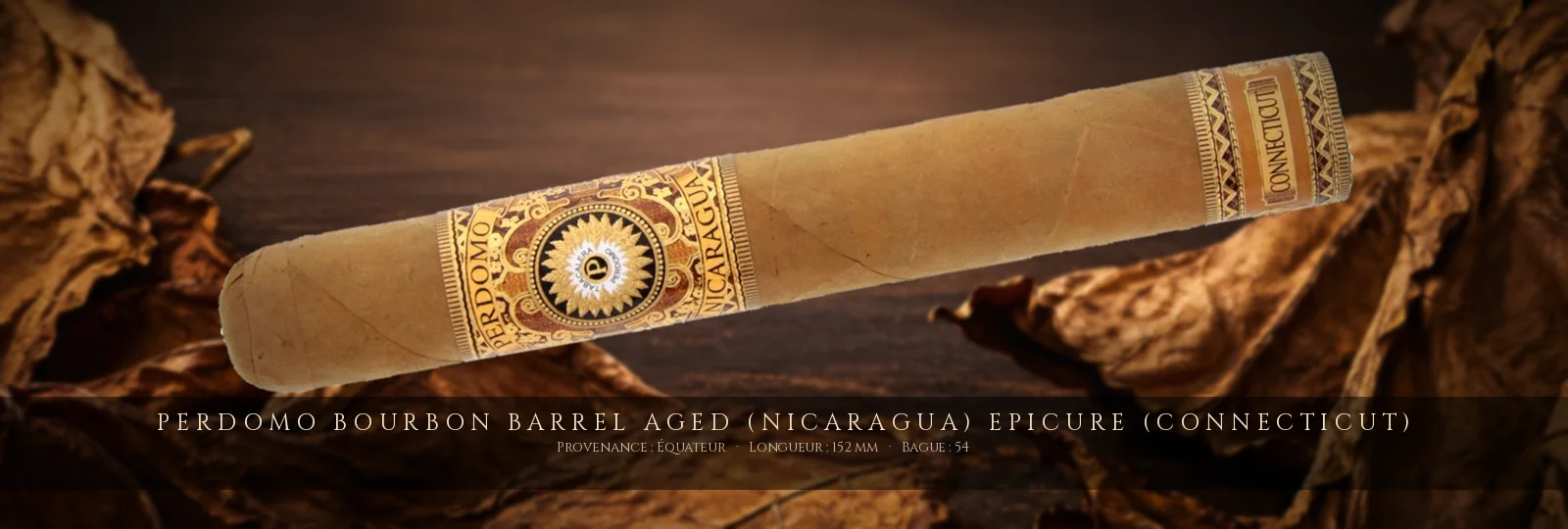 Perdomo Bourbon Barrel Aged (Nicaragua) Epicure (Connecticut) — Perdomo — Équateur