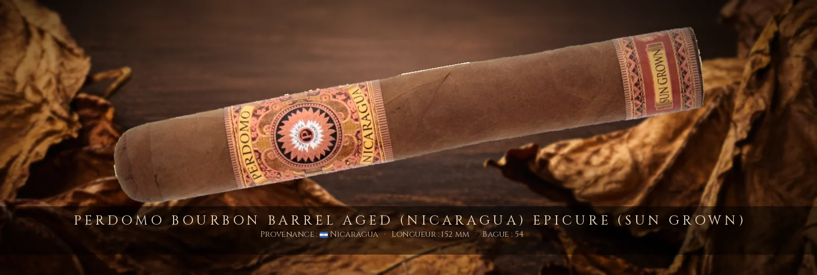 Perdomo Bourbon Barrel Aged (Nicaragua) Epicure (Sun Grown) — Perdomo — Nicaragua