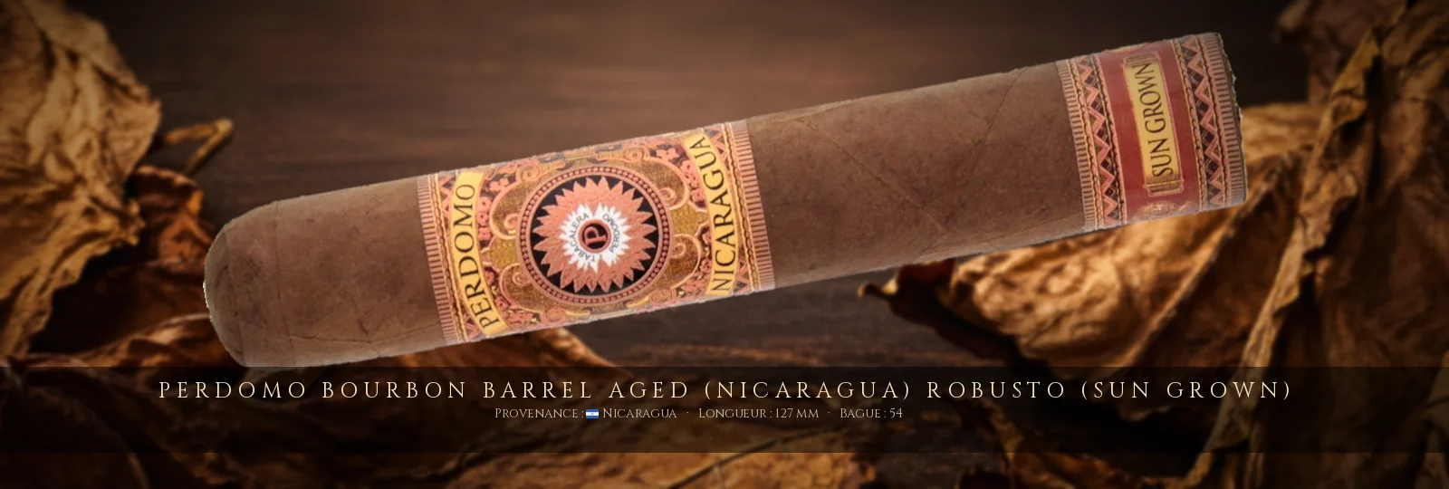 Perdomo Bourbon Barrel Aged (Nicaragua) Robusto (Sun Grown) — Perdomo — Nicaragua