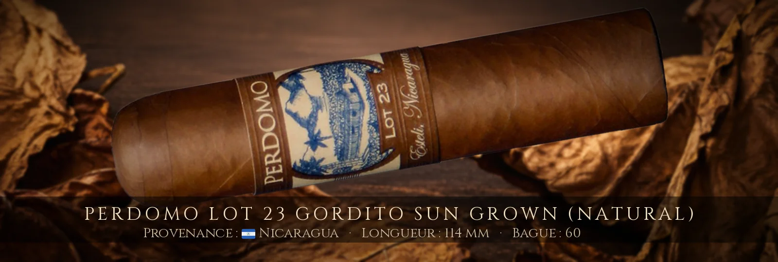 Perdomo Lot 23 Gordito Sun Grown (Natural) — Perdomo — Nicaragua