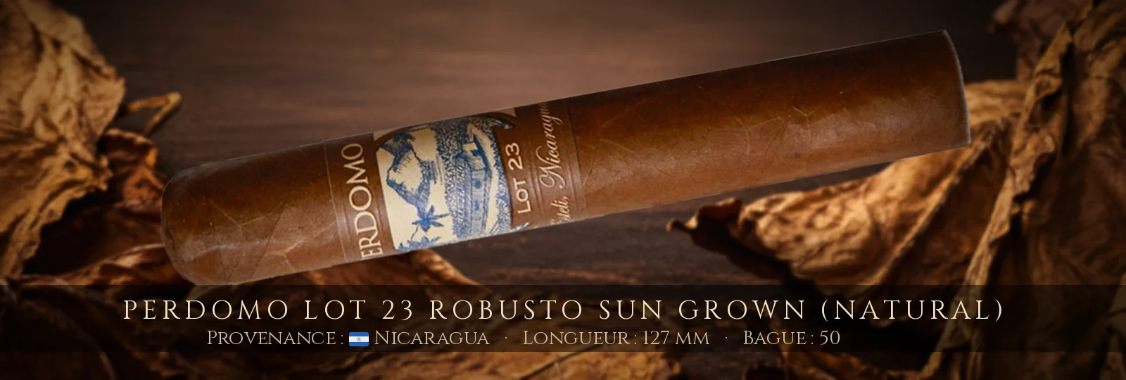 Perdomo Lot 23 Robusto Sun Grown (Natural) — Perdomo — Nicaragua