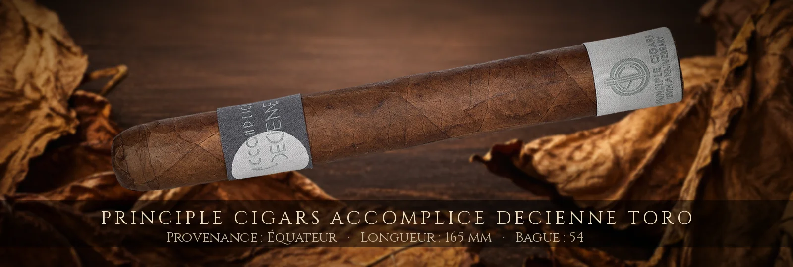Principle Cigars Accomplice Decienne Toro — Principle Cigars — Équateur