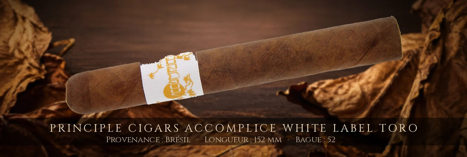 Principle Cigars Accomplice White Label Toro — Principle Cigars — Brésil